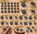 okhhraa Oxidised Silver Floral Boho Rings – Assorted Designs (Any 1 Piece)