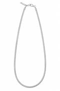 okhhraa Aira Necklace for Women, Silver Snake Chain